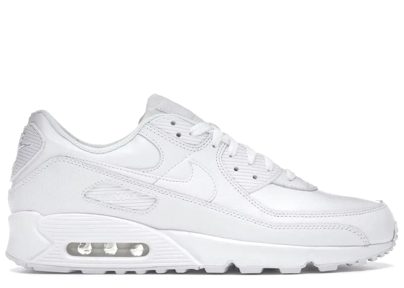 NIKE AIR MAX 90 LEATHER TRIPLE WHITE (2020)
