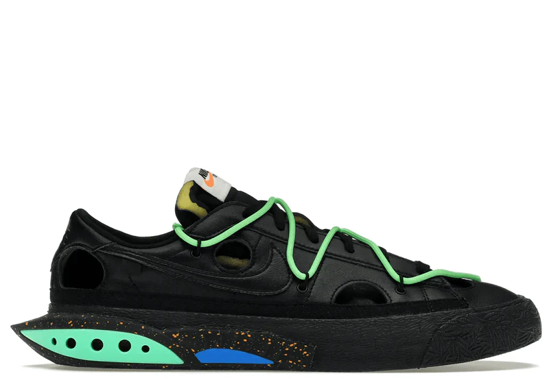 NIKE BLAZER LOW OFF-WHITE 'BLACK ELECTRO GREEN'